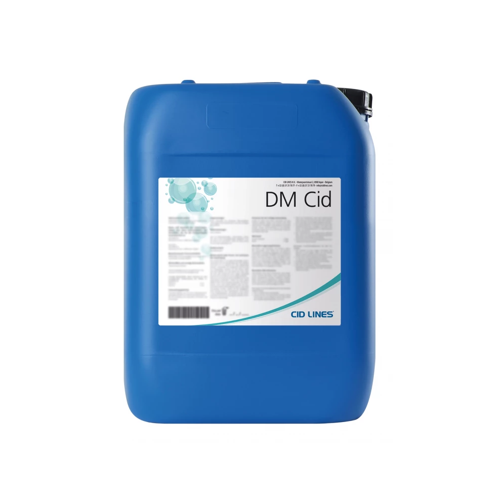 DM CID Cid Lines myjąco-dezynfekujący produkt do zastosowania w instalacjach CIP,  urządzeniach udojowych, zbiornikach na mleko