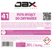 Płyn myjący do zmywarek do mycia naczyń, szkła, ceramiki, stali szlachetnej JAX 41