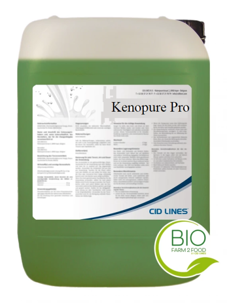 Kenopure PRO Cid Lines preparat do mycia i dezynfekcji strzyków przed dojem